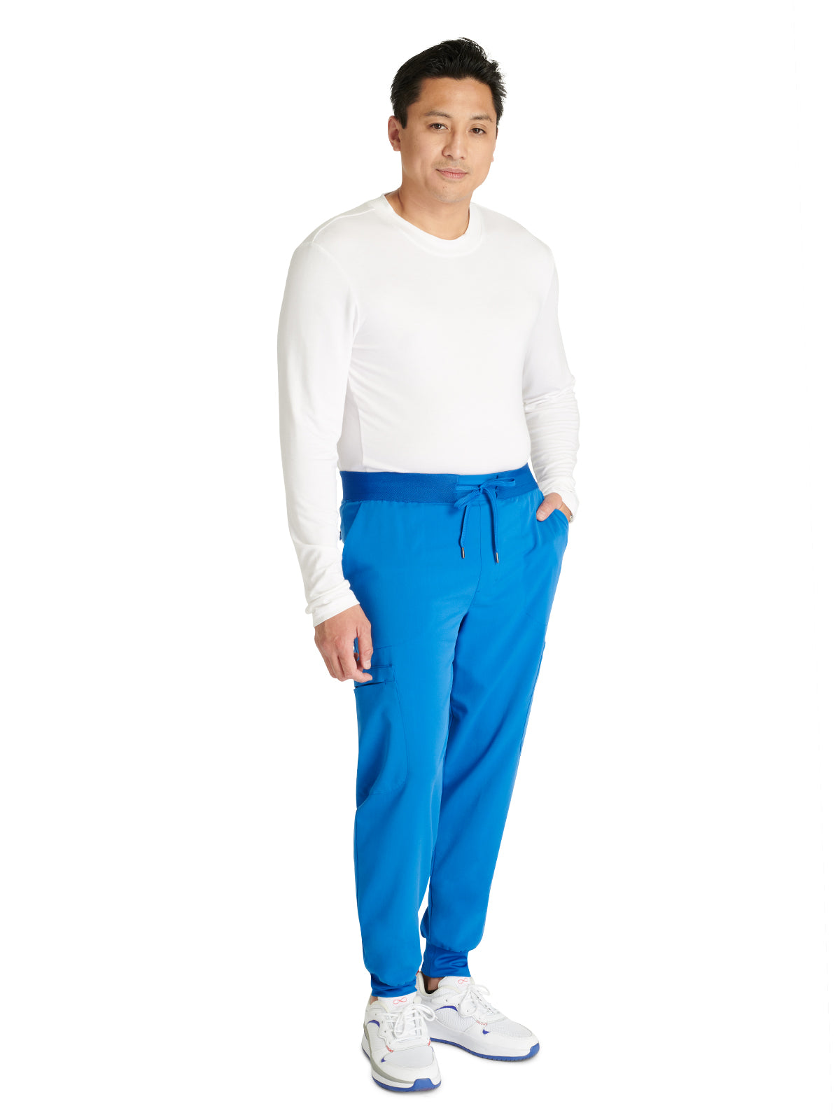 Men's Mid Rise Jogger Scrub Pant - CK132A - Royal