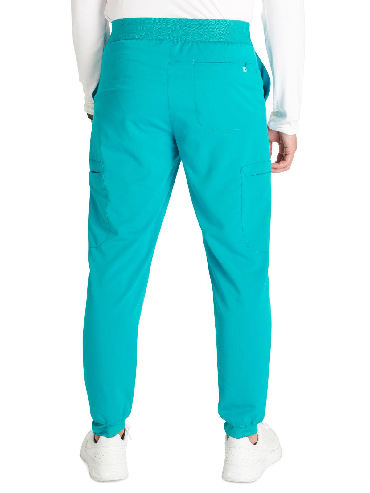 Men's Mid Rise Jogger Scrub Pant - CK132A - Teal Blue