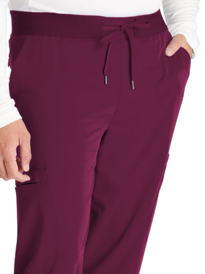 Men's Mid Rise Jogger Scrub Pant - CK132A - Wine