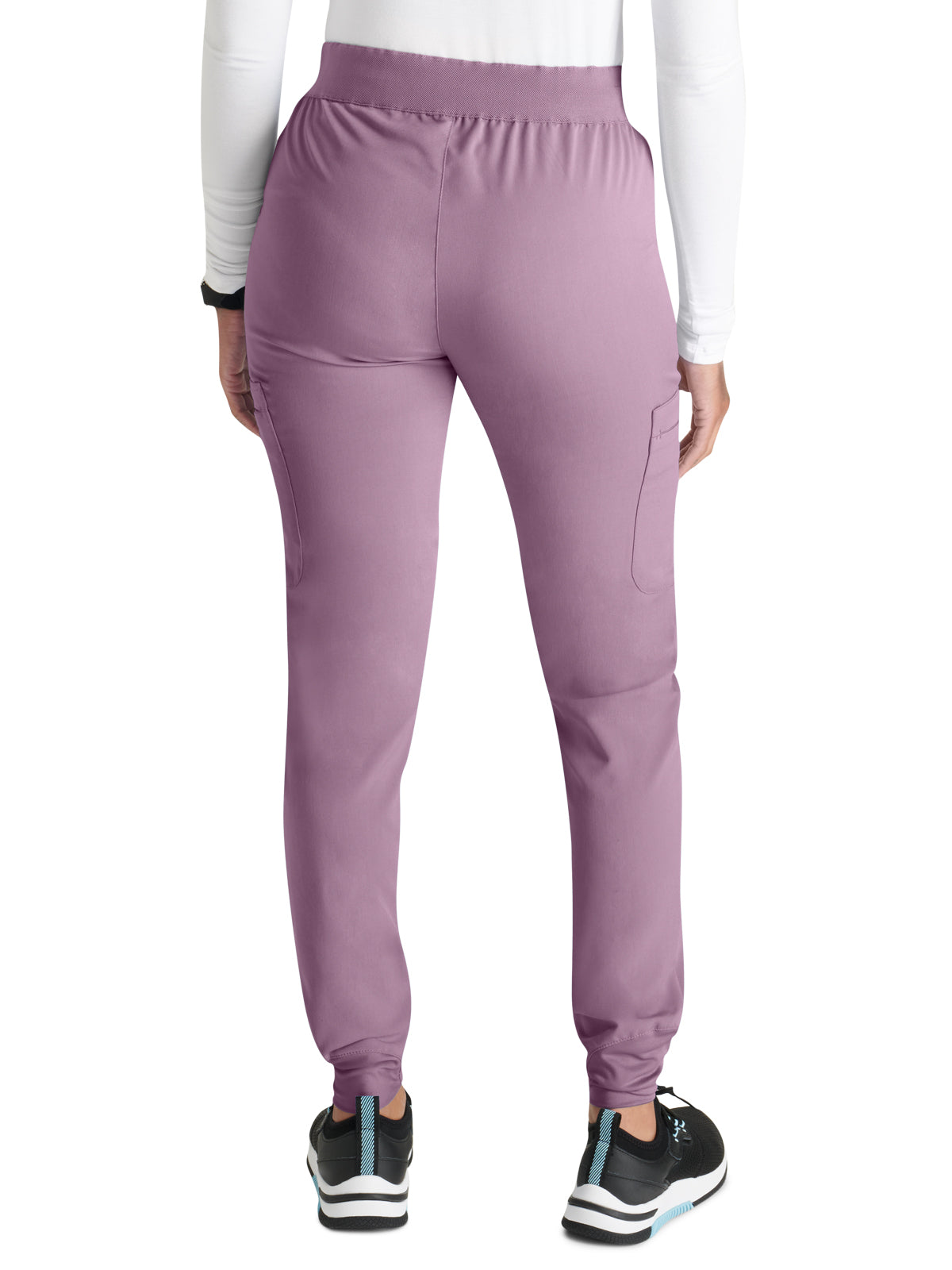 Women's Mid Rise Pull On Jogger Scrub Pant - CK138A - Mauve Haze