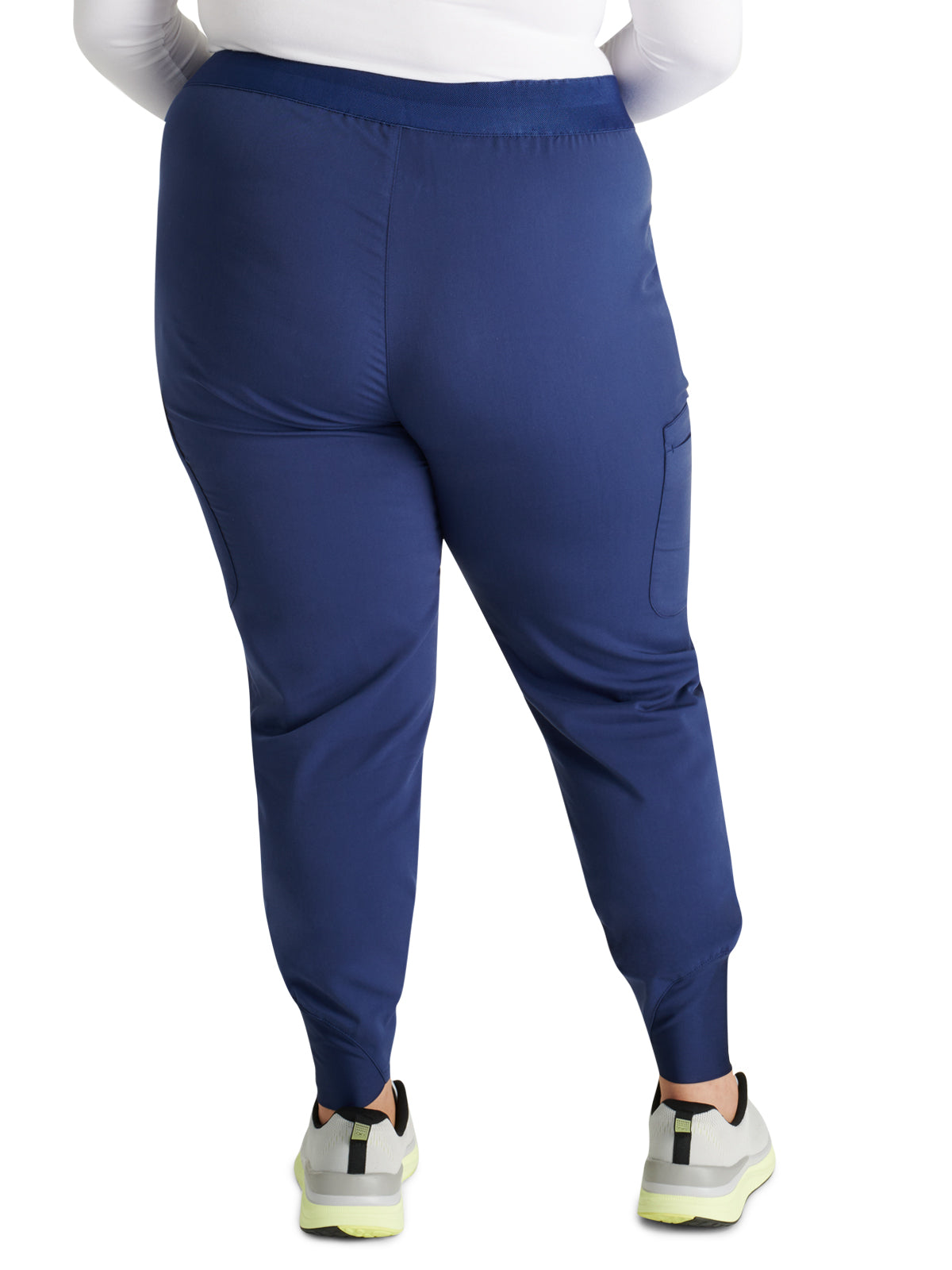 Women's Mid Rise Pull On Jogger Scrub Pant - CK138A - Navy