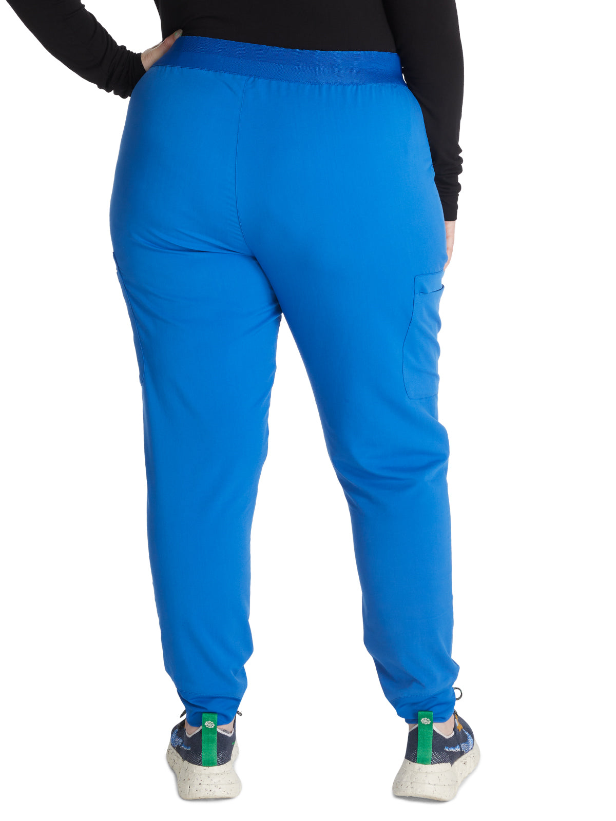 Women's Mid Rise Pull On Jogger Scrub Pant - CK138A - Royal