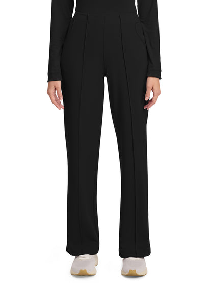 Women's 3-Pocket Wide Leg Pant - CK162 - Black