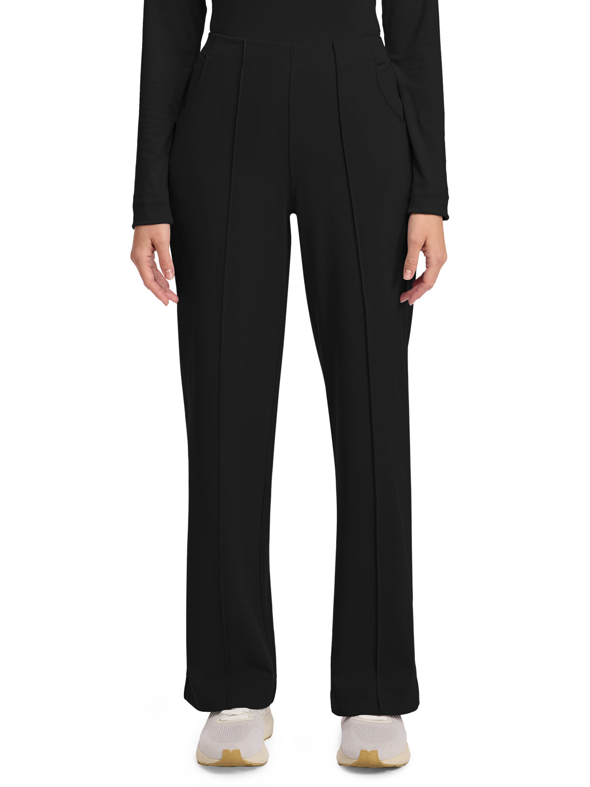 Women's 3-Pocket Wide Leg Pant - CK162 - Black