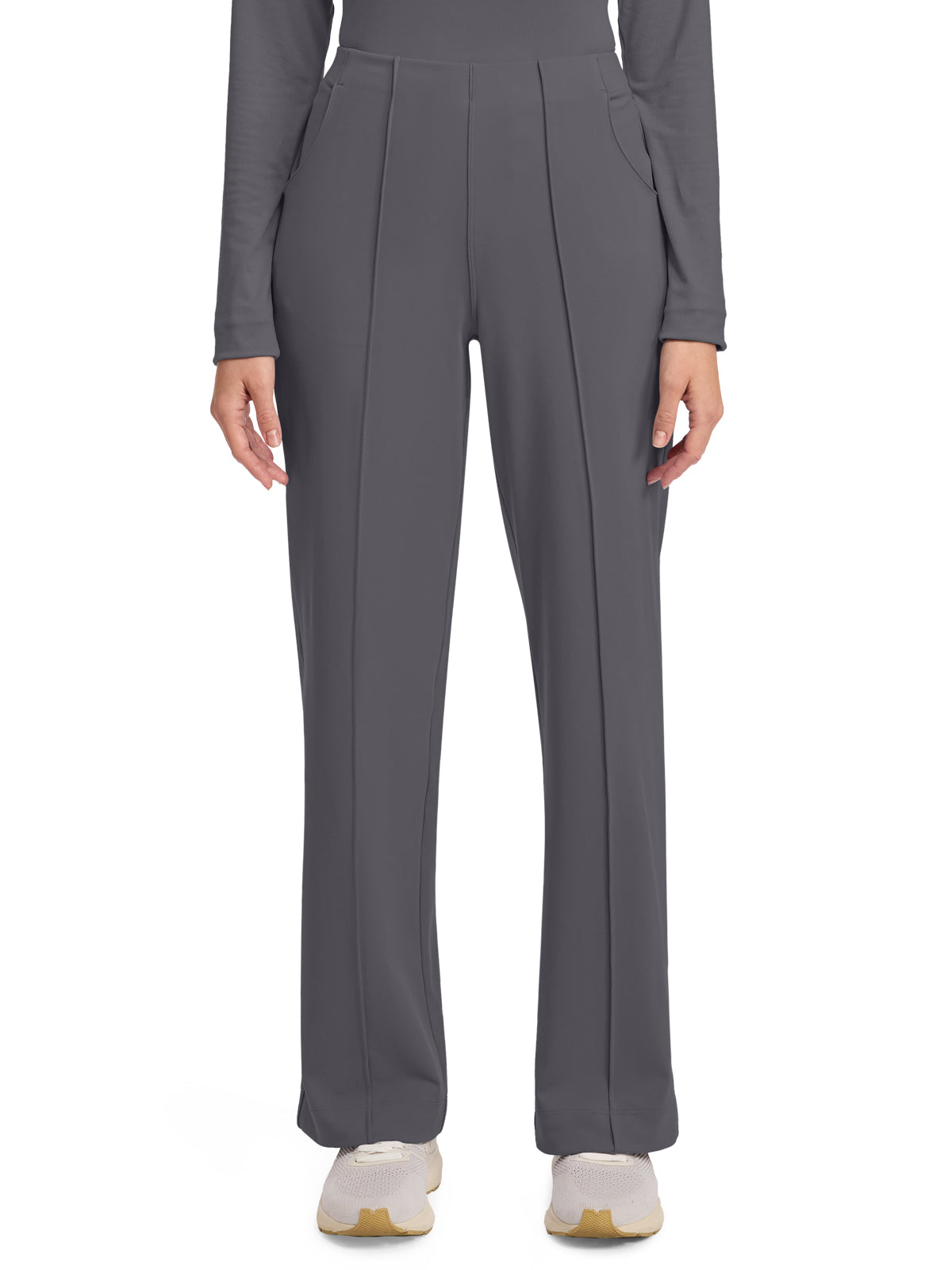 Women's 3-Pocket Wide Leg Pant - CK162 - Pewter