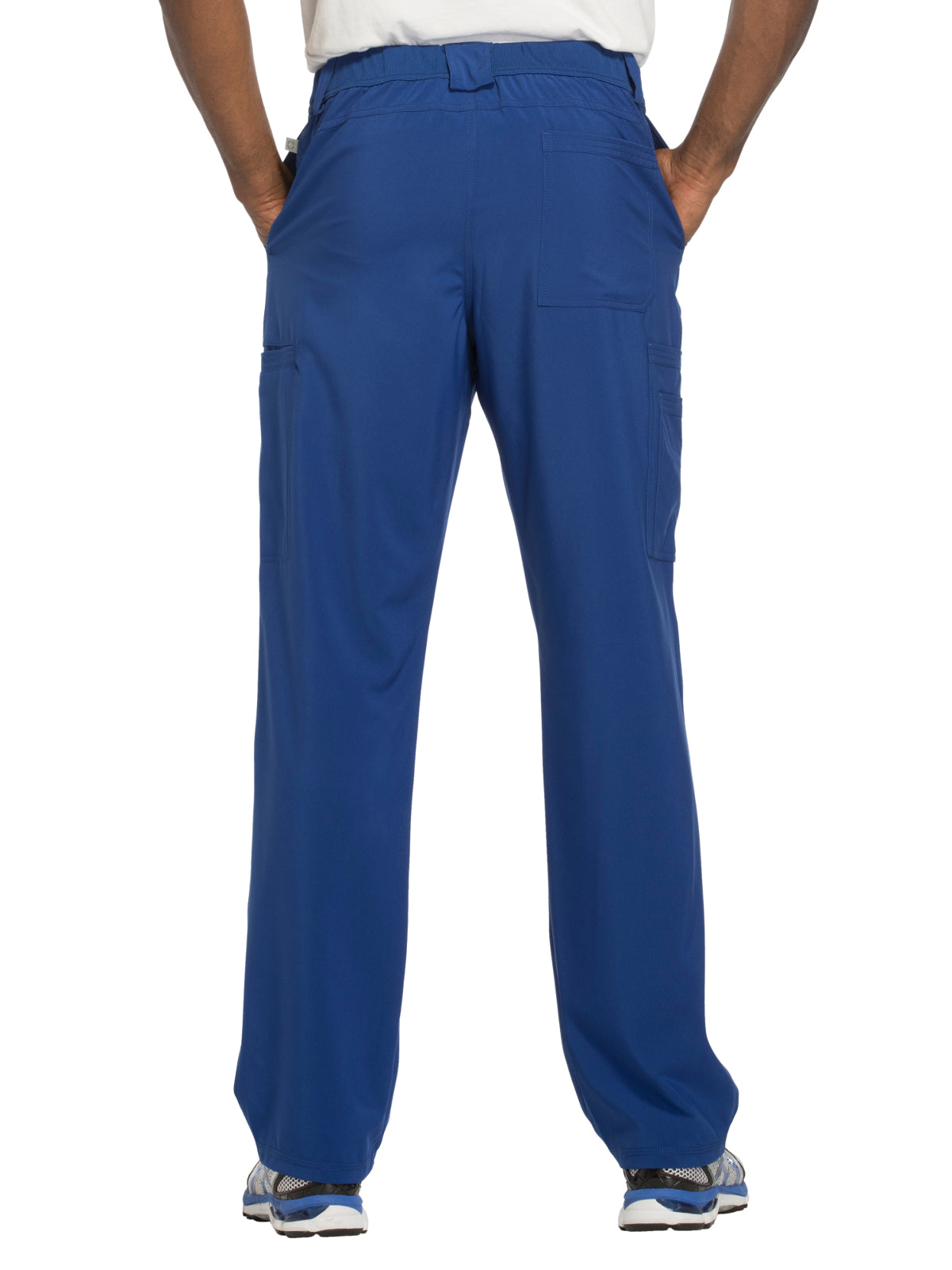 Men's Zip Fly Button Closure Tapered Leg Pant - CK200A - Galaxy Blue