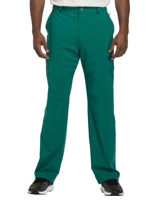 Men's Zip Fly Button Closure Tapered Leg Pant - CK200A - Hunter Green