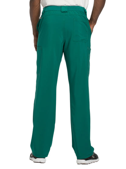 Men's Zip Fly Button Closure Tapered Leg Pant - CK200A - Hunter Green