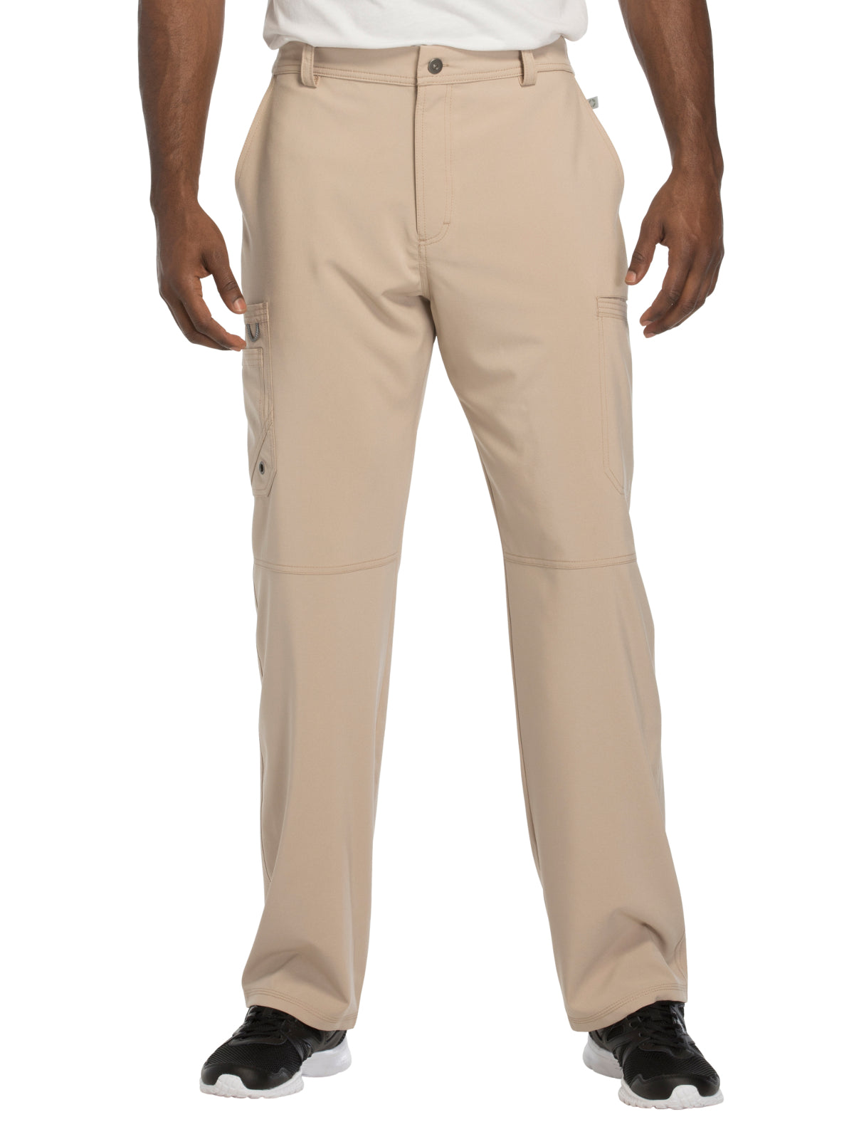 Men's Zip Fly Button Closure Tapered Leg Pant - CK200A - Khaki