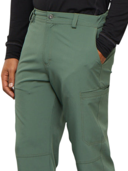 Men's Zip Fly Button Closure Tapered Leg Pant - CK200A - Olive