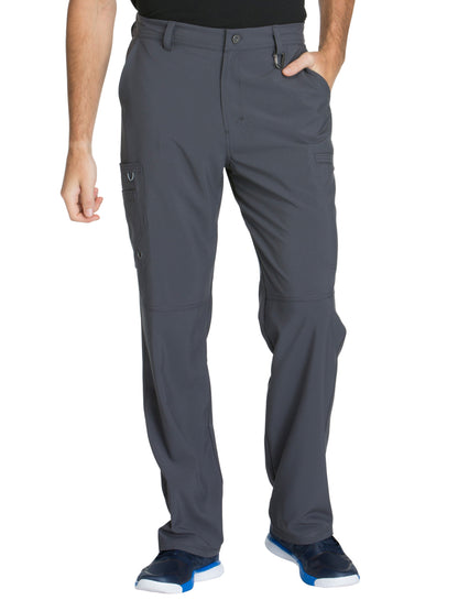 Men's Zip Fly Button Closure Tapered Leg Pant - CK200A - Pewter