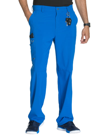 Men's Zip Fly Button Closure Tapered Leg Pant - CK200A - Royal