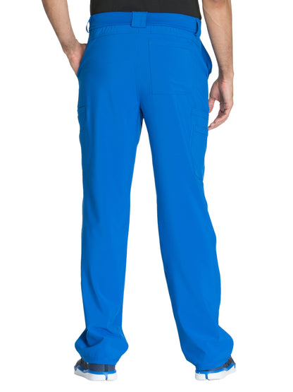 Men's Zip Fly Button Closure Tapered Leg Pant - CK200A - Royal