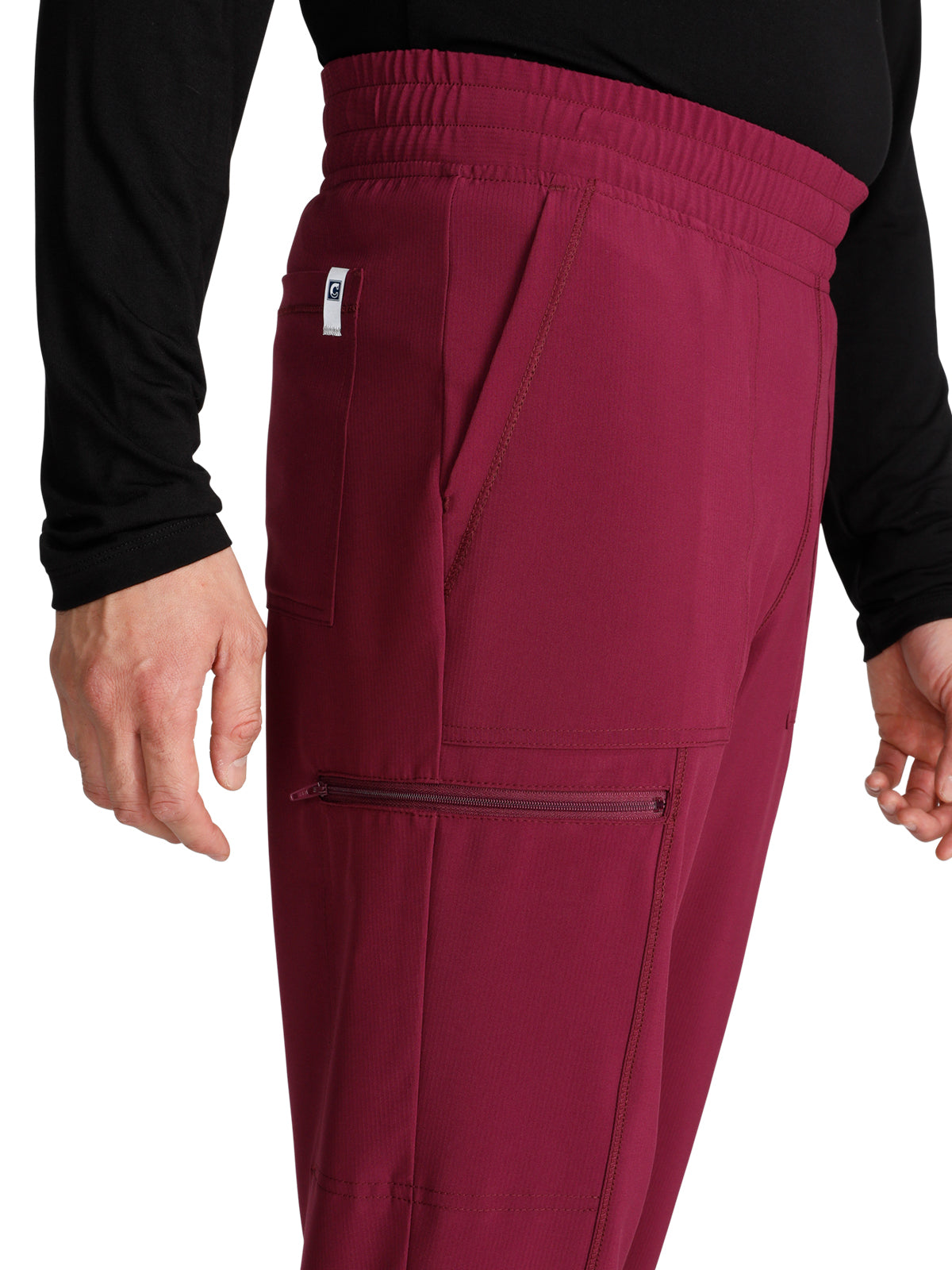 Men's Pull-on Jogger - CK224A - Wine