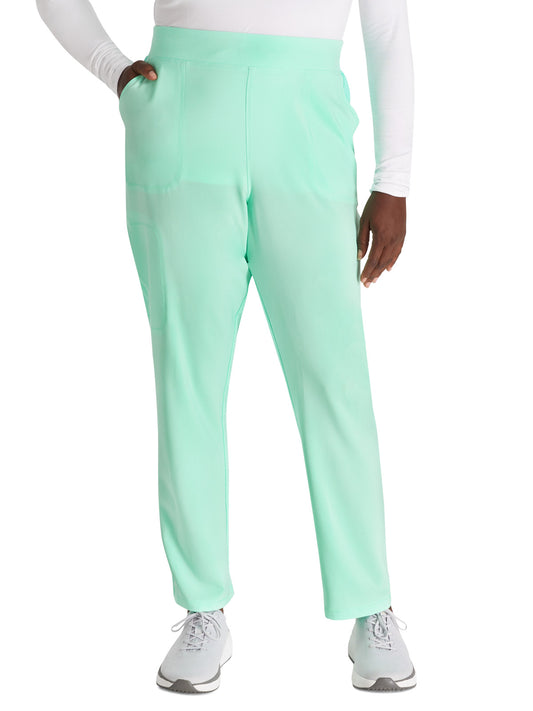 Women's Mid-Rise Tapered Leg Pant Pull-on Cargo - CK248A - Mint