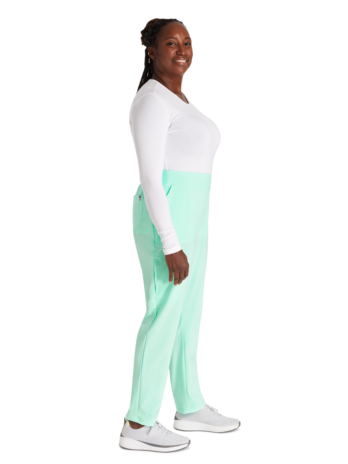 Women's Mid-Rise Tapered Leg Pant Pull-on Cargo - CK248A - Mint