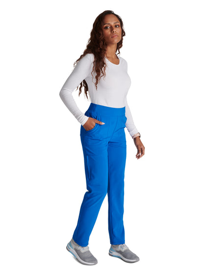 Women's Mid-Rise Tapered Leg Pant Pull-on Cargo - CK248A - Royal