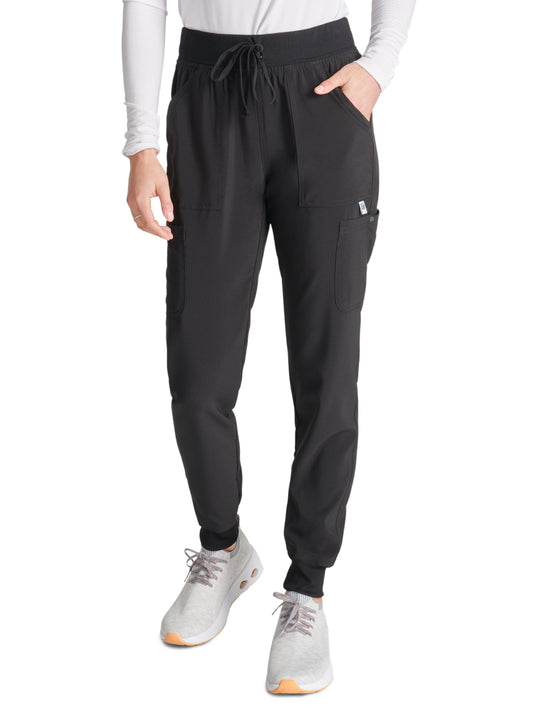 Women's Natural Rise Jogger - CK249A - Black