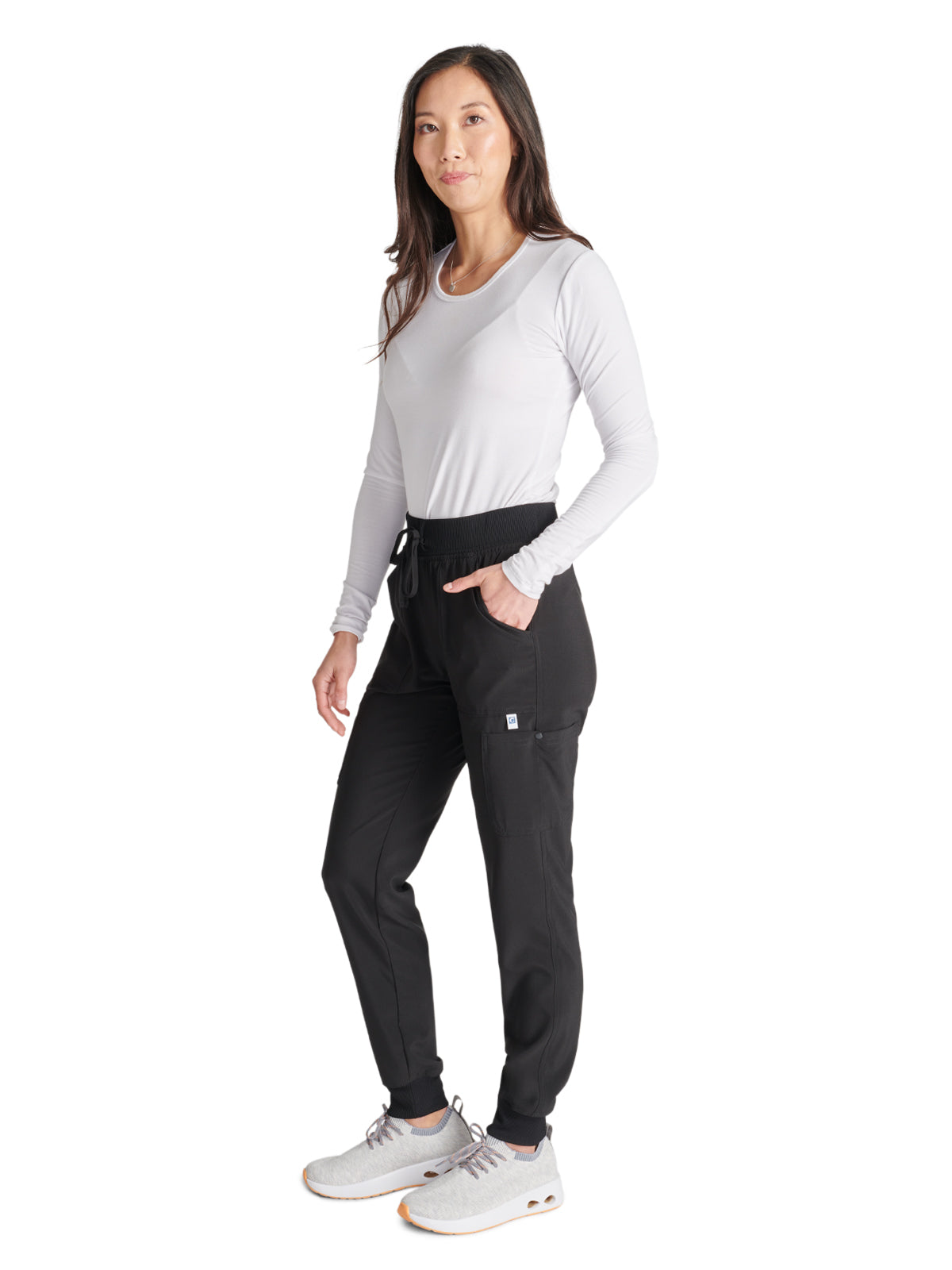 Women's Natural Rise Jogger - CK249A - Black