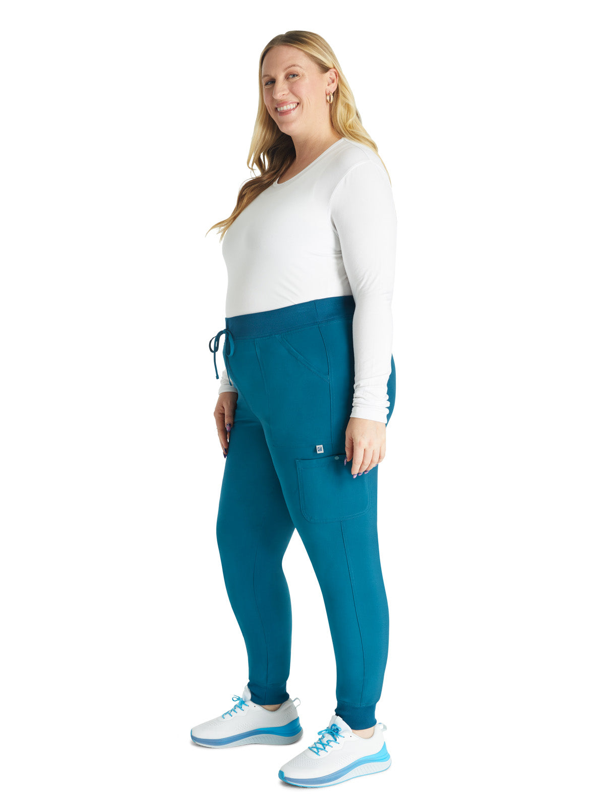 Women's Natural Rise Jogger - CK249A - Caribbean Blue