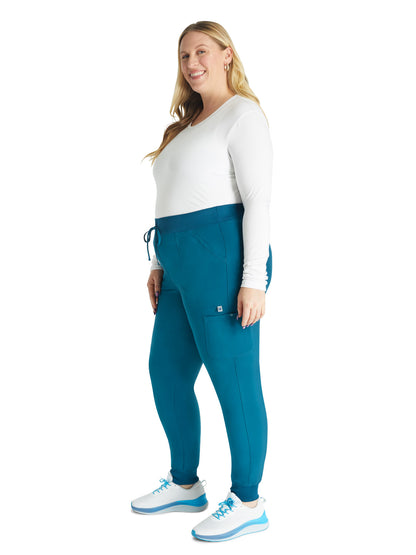 Women's Natural Rise Jogger - CK249A - Caribbean Blue