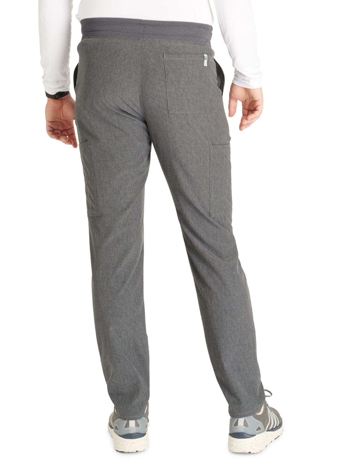 Men's Tapered Leg Scrub Pant - CK252A - Heather Pewter