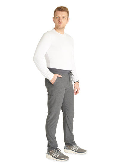 Men's Tapered Leg Scrub Pant - CK252A - Heather Pewter