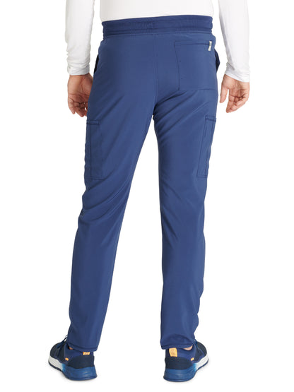 Men's Tapered Leg Scrub Pant - CK252A - Navy