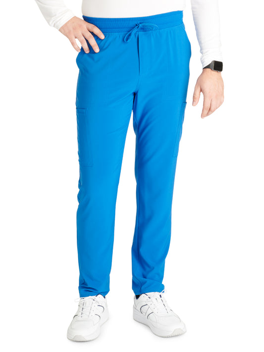 Men's Tapered Leg Scrub Pant - CK252A - Royal