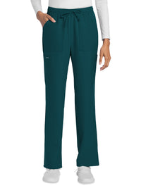 Women's 4-Pocket Drawstring Cargo Pant - CK272A - Caribbean Blue