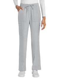 Women's 4-Pocket Drawstring Cargo Pant - CK272A - Grey