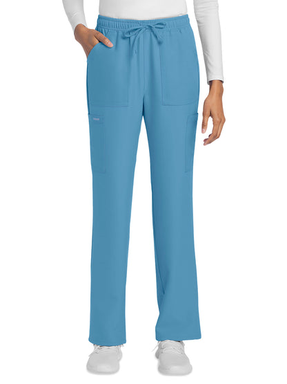 Women's 4-Pocket Drawstring Cargo Pant - CK272A - Heritage Blue