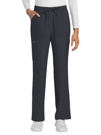 Women's 4-Pocket Drawstring Cargo Pant - CK272A - Pewter