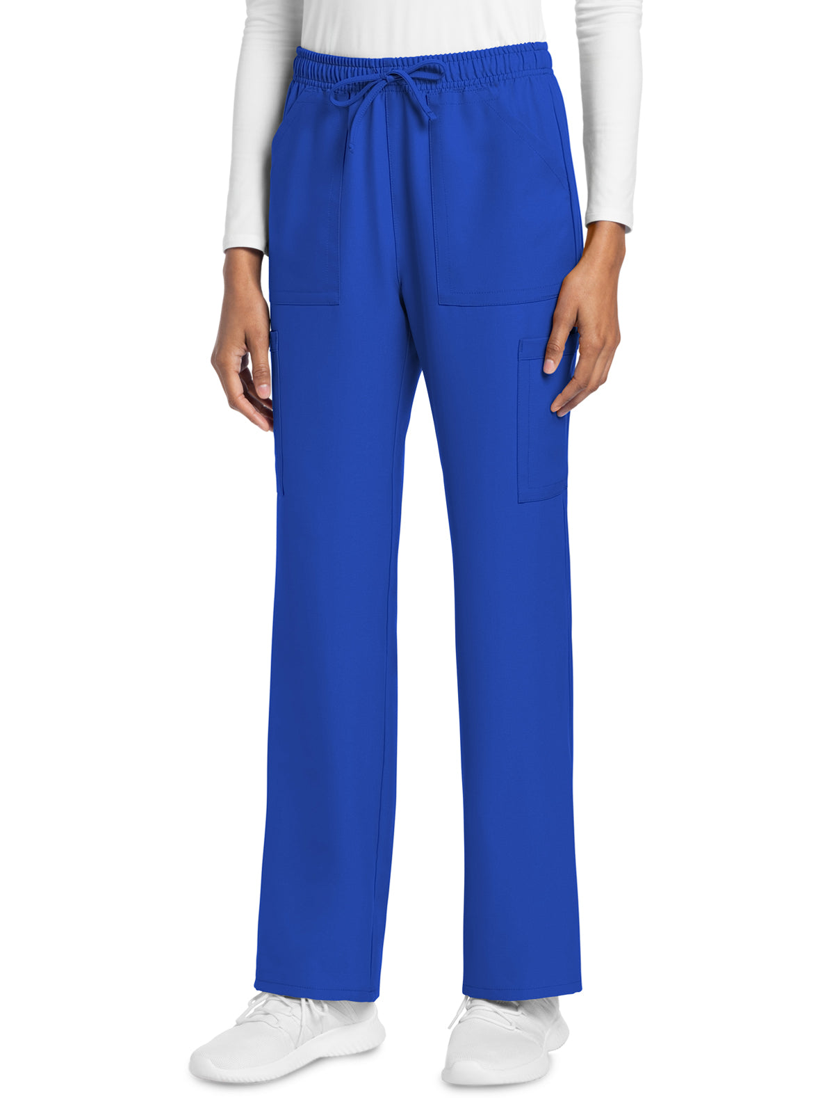 Women's 4-Pocket Drawstring Cargo Pant - CK272A - Royal