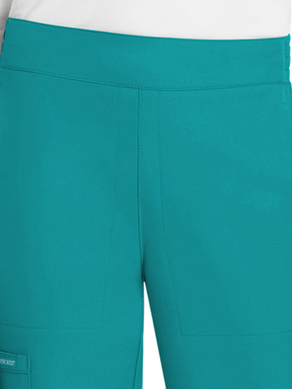 Women's 5-Pocket Mid Rise Jogger - CK273A - Teal Blue