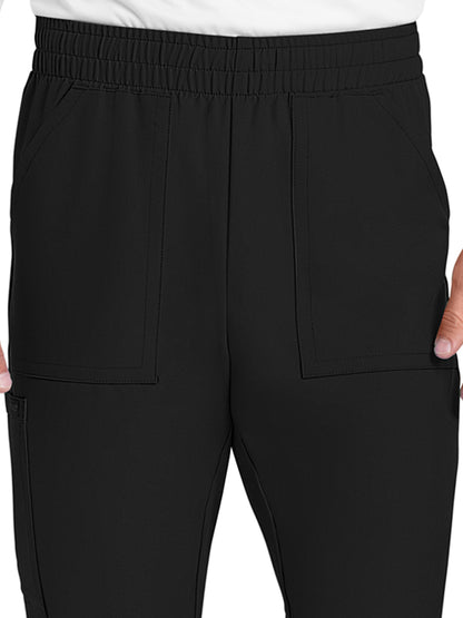 Men's 4-Pocket Mid Rise Jogger Pant - CK278A - Black