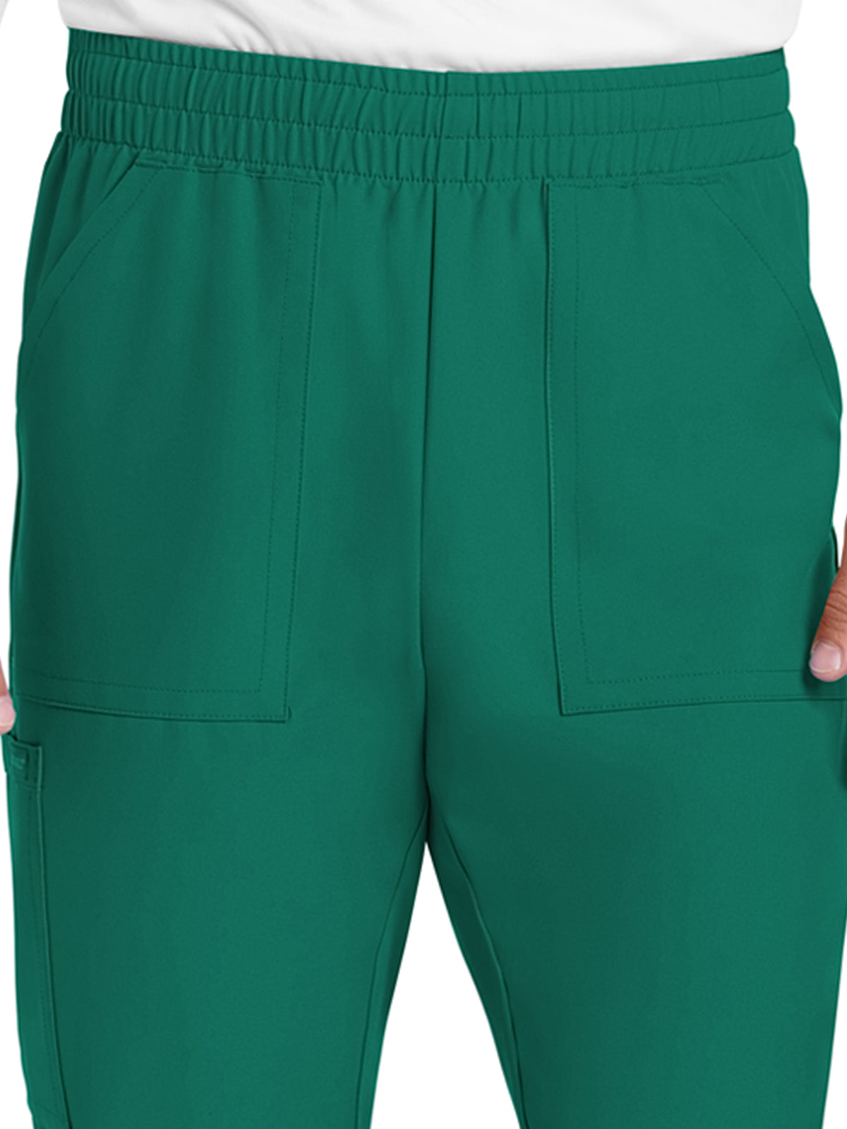 Men's 4-Pocket Mid Rise Jogger Pant - CK278A - Hunter Green