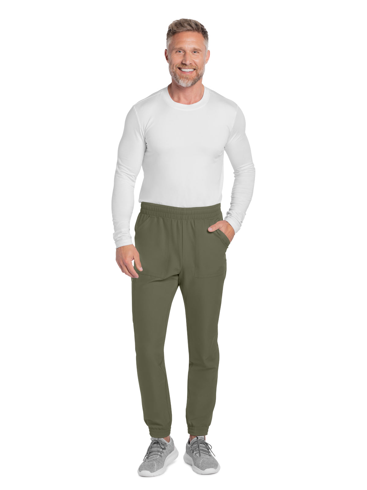 Men's 4-Pocket Mid Rise Jogger Pant - CK278A - Olive