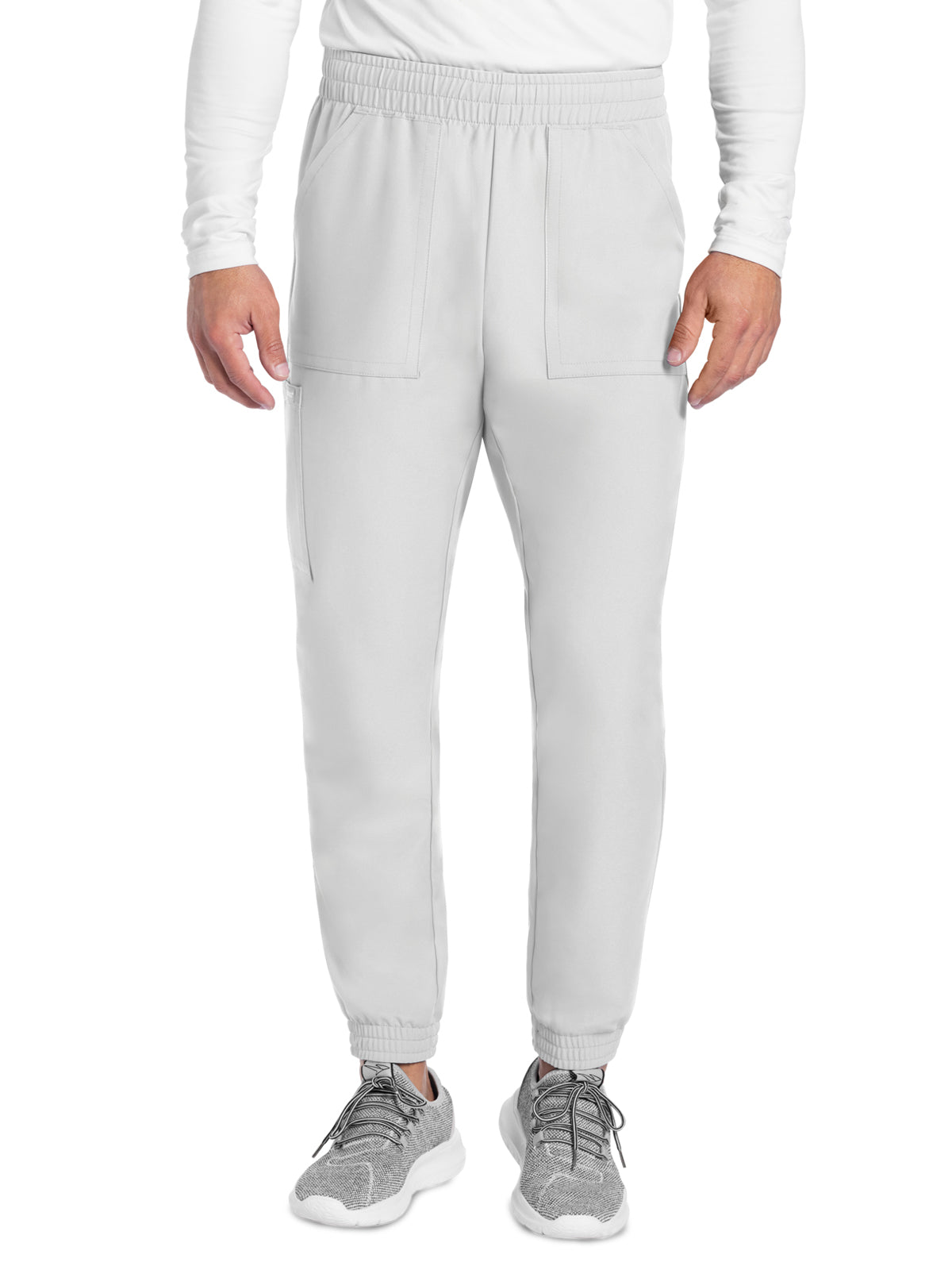 Men's 4-Pocket Mid Rise Jogger Pant - CK278A - White