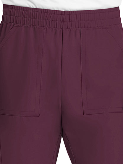 Men's 4-Pocket Mid Rise Jogger Pant - CK278A - Wine