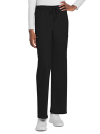 Unisex 3-Pocket Mid Rise Drawstring Pant - CK280A - Black