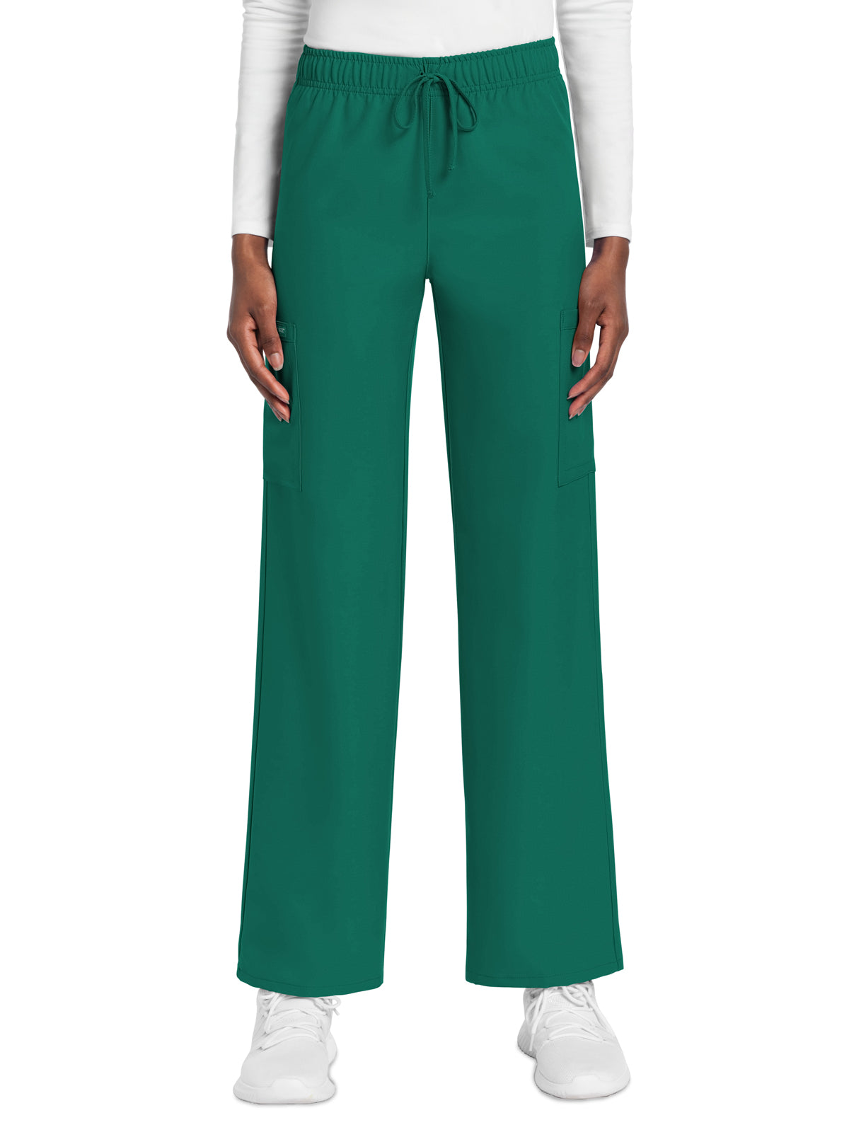 Unisex 3-Pocket Mid Rise Drawstring Pant - CK280A - Hunter Green