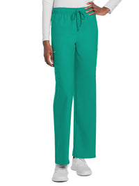 Unisex 3-Pocket Mid Rise Drawstring Pant - CK280A - Teal Blue