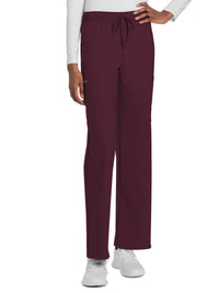 Unisex 3-Pocket Mid Rise Drawstring Pant - CK280A - Wine