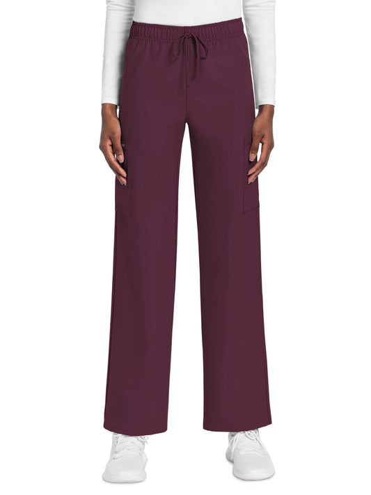 Unisex 3-Pocket Mid Rise Drawstring Pant - CK280A - Wine