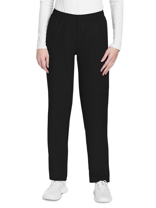Women's 3-Pocket Mid Rise Cargo Pant - CK281A - Black