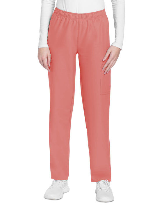 Women's 3-Pocket Mid Rise Cargo Pant - CK281A - Spiced Coral