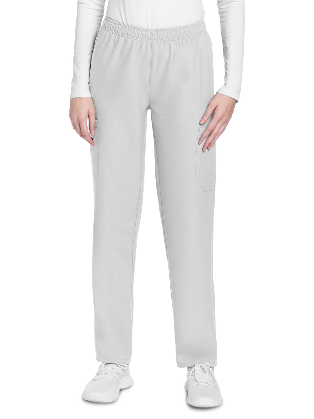 Women's 3-Pocket Mid Rise Cargo Pant - CK281A - White