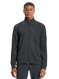 Men's 5-Pocket Zip Front Jacket - CK305A - Black