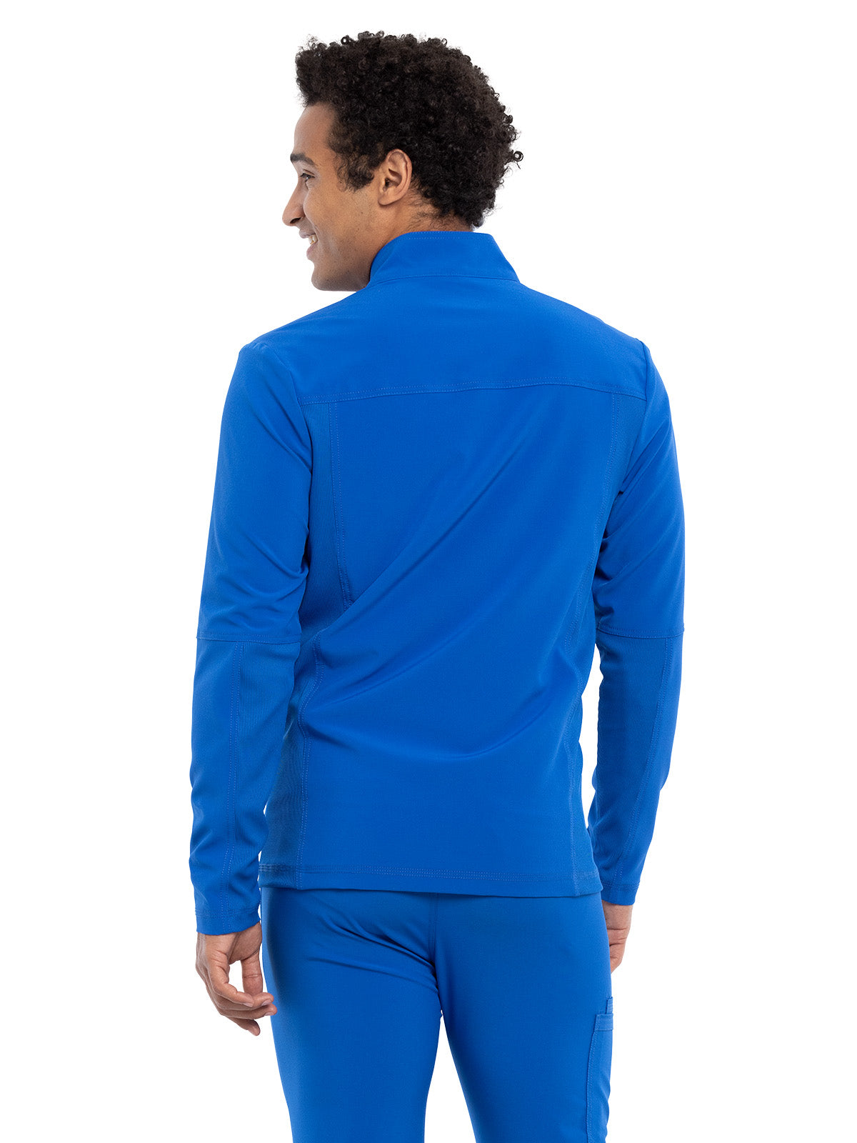 Men's Stand-up Collar Zip Front Jacket - CK332A - Royal